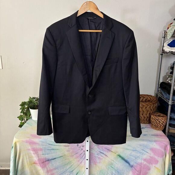 BROOKS BROTHERS size 40R / W34 Classic Navy Men's Blazer REGENT cupro - Picture 7 of 10